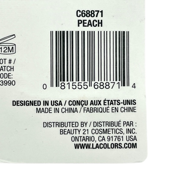 L.A. COLORS Cutie Scented Lip Balm Peach & Pineapple Flavors Set of 2 Unopened - Picture 3 of 7